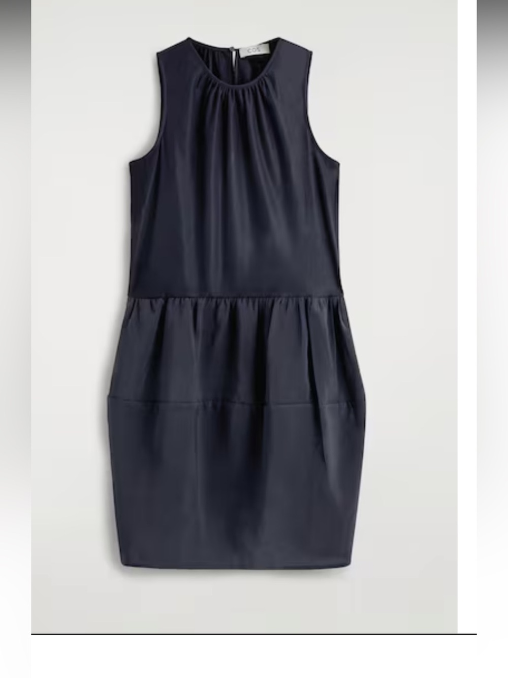 COS Sleeveless Navy Drop-Waist Dress